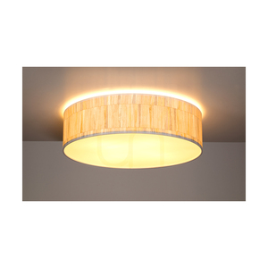 Lampa de tavan Malo, 4xE27, Max. 25 W, abajur din metal alb/cu model multicolor, Ø 48 cm small 2