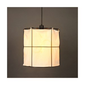Lampa suspendată Marinero, 1xE27, Max. LED de 15 W, metal negru/cablu împletit negru/abat-jour din metal negru cu in alb, Ø 40 cm small 4