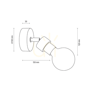 Aplică de perete Marjolaine 1xE27 Max. 25 W, stejar tratat cu ulei/metal negru, 13 cm small 2