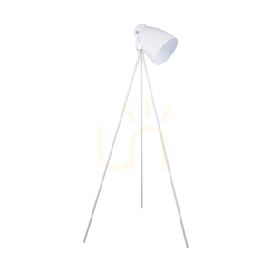 Lampa de podea Marla, 1xE27, Max. 60 W, metal alb/cablu din PVC alb, Ø 80 cm small 0