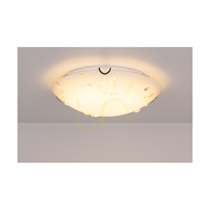 Lampa de tavan Maryland, 1 LED, 2700 K, 18 W, metal cromat/abat-jour din sticlă albă, Ø 40 cm small 4