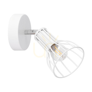 Aplică de perete Megan 1xE14 Max. 40 W, metal alb, 18 cm small 0