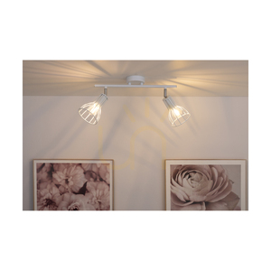 Lampa de tavan Megan, 2xE14, Max. 40 W, metal alb, 37,5 cm small 3