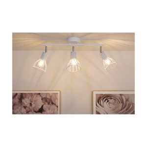 Lampa de tavan Megan, 3xE14, Max. 40 W, metal alb, 47,5 cm small 3