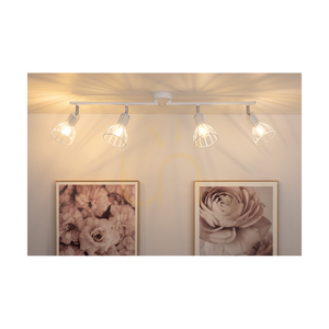 Lampa de tavan Megan, 4xE14, Max. 40 W, metal alb, 75 cm small 3