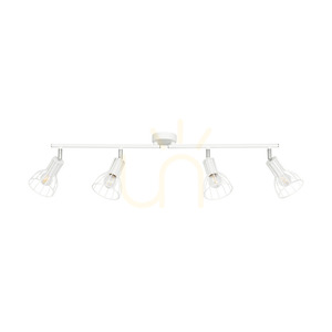 Lampa de tavan Megan, 4xE14, Max. 40 W, metal alb, 75 cm small 0