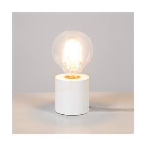 Lampa de masă Minnie, 1xE27, Max. 25 W, lemn de fag alb, cablu din PVC transparent, Ø 8 cm small 2