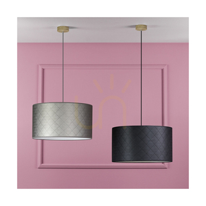 Lampa suspendată Mirabella 1xE27 Max. 60 W, stejar uleiat / cablu împletit antracit / abajur maro, Ø 50 cm small 1