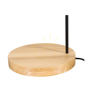 Lampa de podea Muriel, 1xE27, Max. 60 W, stejar uleiat/metal negru/cablu împletit negru, 40 cm small 3