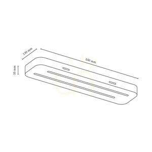 Lampa de tavan Neele, 2 LED-uri, 3000 K, 12 W, mesteacăn, 55 cm small 3