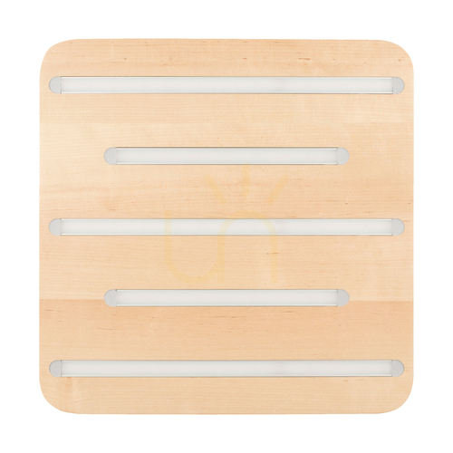 Verifica Lampa de tavan Neele, 5 LED-uri, 3000 K, 19,5 W, mesteacăn, 34 cm