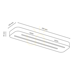 Lampa de tavan Neele, 2 LED-uri, 3000 K, 12 W, lemn de fag și nuc, 55 cm small 3
