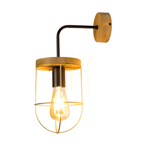 Aplică de perete Netuno, 1xE27, Max. LED de 25 W, pin vopsit în maro / metal negru / abajur din metal auriu, 25 cm small 1