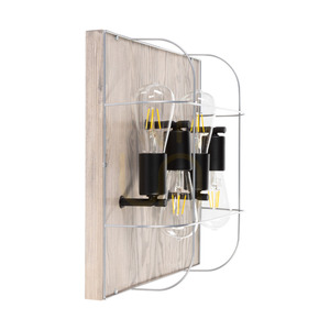 Lampa de tavan Netuno, 4xE27, Max. LED de 15 W, pin vopsit, metal gri/negru, abajur din metal argintiu, 40 cm small 2