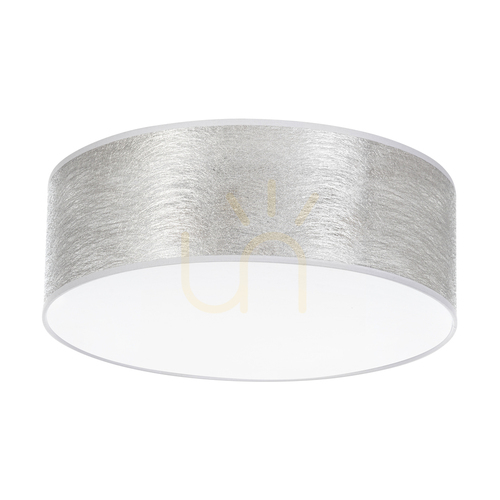 Verifica Lampa de tavan Nevoa, 3xE27, Max. 25 W, metal alb/argintiu, abajur cu diametrul de 38 cm