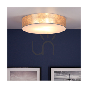 Lampa de tavan Nevoa, 4xE27, Max. 25 W, metal alb/argintiu, abajur cu diametrul de 48 cm small 2
