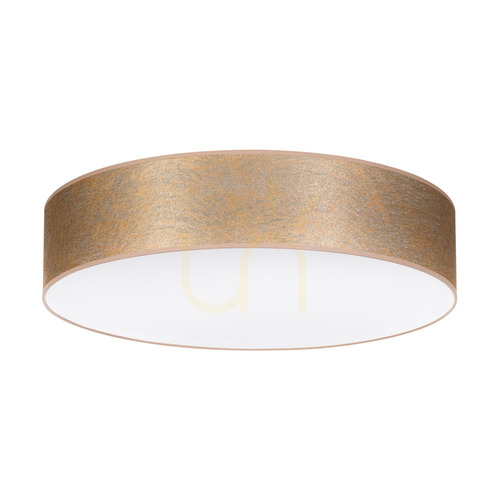 Verifica Lampa de tavan Nevoa, 4xE27, Max. 25 W, metal alb/abat-jour auriu, Ø 58 cm