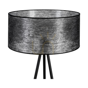 Lampa de podea Nevoa 1xE27 Max. 40 W, metal negru / cablu din PVC negru / abajur negru, Ø 50 cm small 3