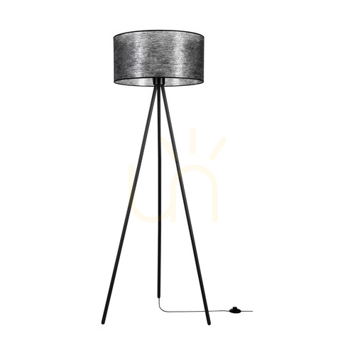 Verifica Lampa de podea Nevoa 1xE27 Max. 40 W, metal negru / cablu din PVC negru / abajur negru, Ø 50 cm