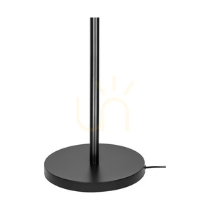 Lampa de podea Nevoa 1xE27 Max. 40 W, metal negru / cablu din PVC negru / abajur negru-auriu-argintiu, Ø 55 cm small 2
