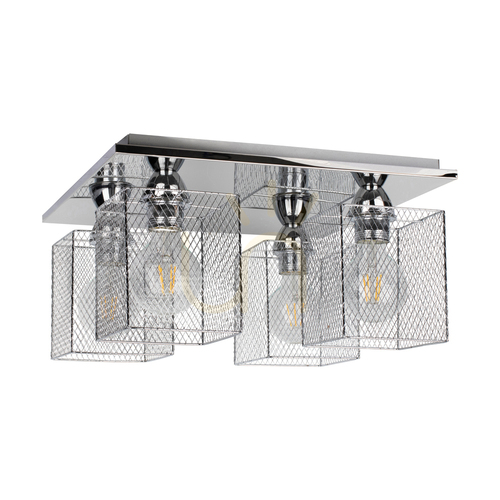 Verifica Lampa de tavan Norman, 4xE27, Max. 25 W, metal cromat