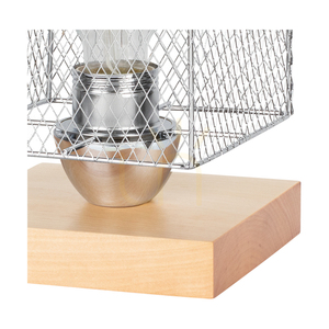 Lampa de masă Norman Wood, 1xE27, Max. 25 W, mesteacăn/negru, cablu din PVC, abajur din metal cromat, 13,5 cm small 1