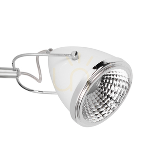 Aplică de perete Oliver, include 1 bec LED GU10 (max.. 6 W), metal alb/cromat, 21 cm small 2