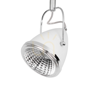 Lampa de tavan Oliver, include 4 LED-uri GU10, maxim. 6 W, metal alb/cromat, 76 cm small 2