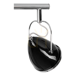 Lampa de tavan Oliver Incl. 4xGU10 LED, maxim. 6 W, metal negru/cromat, 76 cm small 2