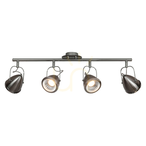 Lampa de tavan Oliver, include 4 LED-uri GU10 (Max.. 6 W), satinat/cromat, 76 cm small 1