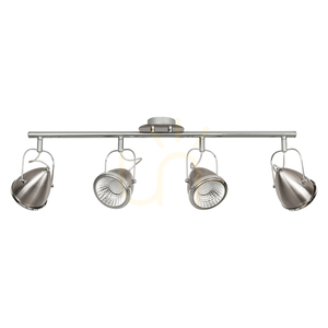 Lampa de tavan Oliver, include 4 LED-uri GU10 (Max.. 6 W), satinat/cromat, 76 cm small 0