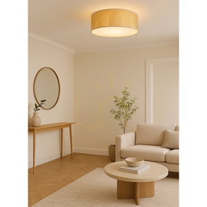 Lampa de tavan Ora, 3xE27, Max. 25 W, metal alb/abat-jour auriu, Ø 38 cm small 2