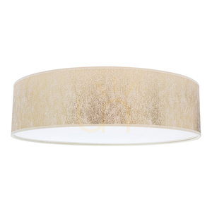 Lampa de tavan Ora, 4xE27, Max. 25 W, metal alb/abat-jour auriu, Ø 48 cm small 0