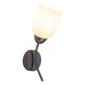 Aplică de perete Parma, 1xE27, Max. 60 W, metal cromat/abat-jour din sticlă albă, 16 cm small 1