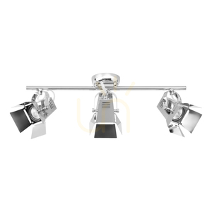 Lampă de tavan cu efect de fotografie, include 3 LED-uri GU10, maxim. 5 W, metal cromat, 57 cm small 0