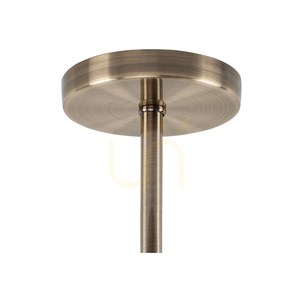 Lampa de tavan Pisa, 5xE27, Max. 60 W, patină metalică/abat-jour din sticlă albă, Ø 58 cm small 2