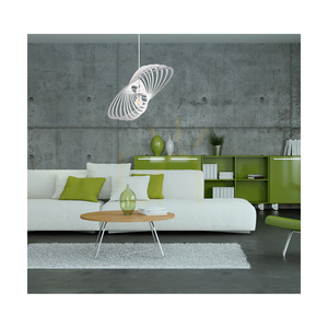 Lampa suspendată „Planet”, 1xE27, Max. 60 W, metal alb/cablu din PVC alb/abat-jour din metal alb, 61 cm small 2