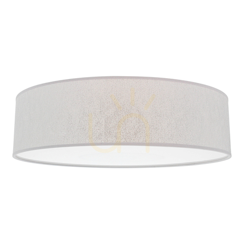 Verifica Lampa de tavan Prata, 4xE27, Max. 25 W, metal alb/abat-jour argintiu, Ø 48 cm