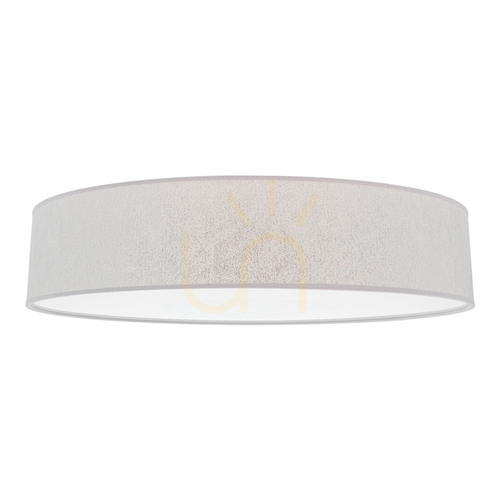 Verifica Lampa de tavan Prata, 4xE27, Max. 25 W, metal alb/abat-jour argintiu, Ø 58 cm