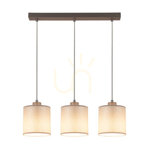 Lampa suspendată Prata, 3xE27, Max. 25 W, metal gri/cablu din PVC transparent/abat-jour argintiu, 52 cm small 1