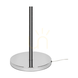 Lampa de podea Prata, 1xE27, Max. 60 W, metal cromat / cablu din PVC transparent / abajur argintiu, Ø 50 cm small 2