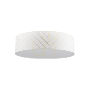Lampa de tavan Punto, 4xE27, Max. 25 W, abajur din metal alb/cu model multicolor, Ø 48 cm small 0