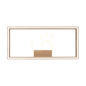 Lampă de tavan Ramme, 1xLED, 3000K, 34W, stejar uleiat, 83 cm small 1