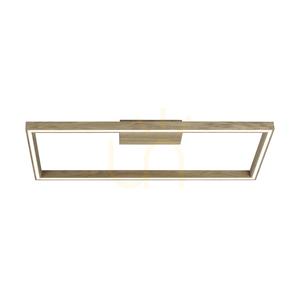 Lampă de tavan Ramme, 1xLED, 3000K, 34W, stejar uleiat, 83 cm small 3