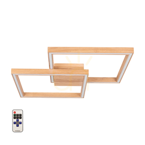 Lampă de tavan Ramme, 1xLED, 3000K, 48W, stejar uleiat, cu telecomandă, 64 cm small 1