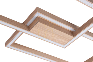 Lampa de tavan Ramme, 1xLED, 3000K, 48W, stejar uleiat, cu telecomandă, 82 cm small 4