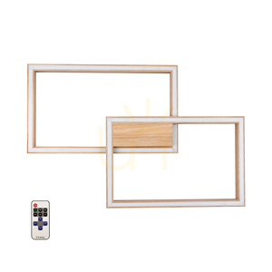 Lampa de tavan Ramme, 1xLED, 3000K, 48W, stejar uleiat, cu telecomandă, 82 cm small 0