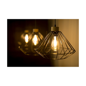 Lampa suspendată Raquelle, 3xE27, Max. 60 W, stejar lustruit cu ulei/metal negru/cablu din PVC negru/abat-jour din metal negru, 117 cm small 3