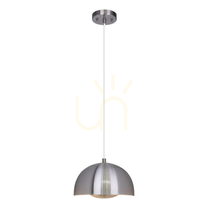 Lampa suspendată Ray, include 1 bec LED de 3000K și 10W, aluminiu, cablu din metal și PVC transparent, Ø25,5 cm small 1