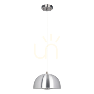 Lampa suspendată Ray, include 1 bec LED de 3000K și 10W, aluminiu, cablu din metal și PVC transparent, Ø25,5 cm small 0